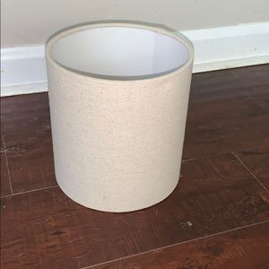 Beige colored lampshade